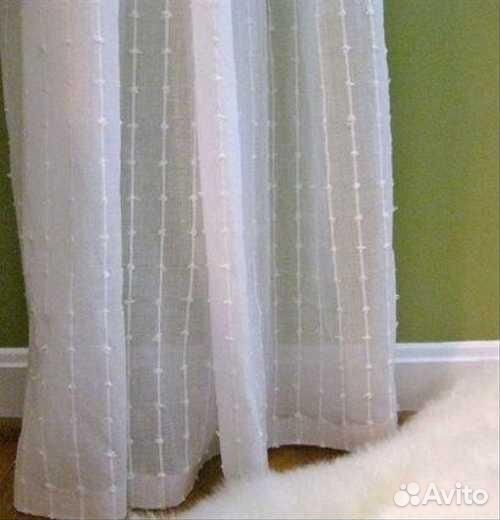 Шторы Икеа Матильда и Ленда белые