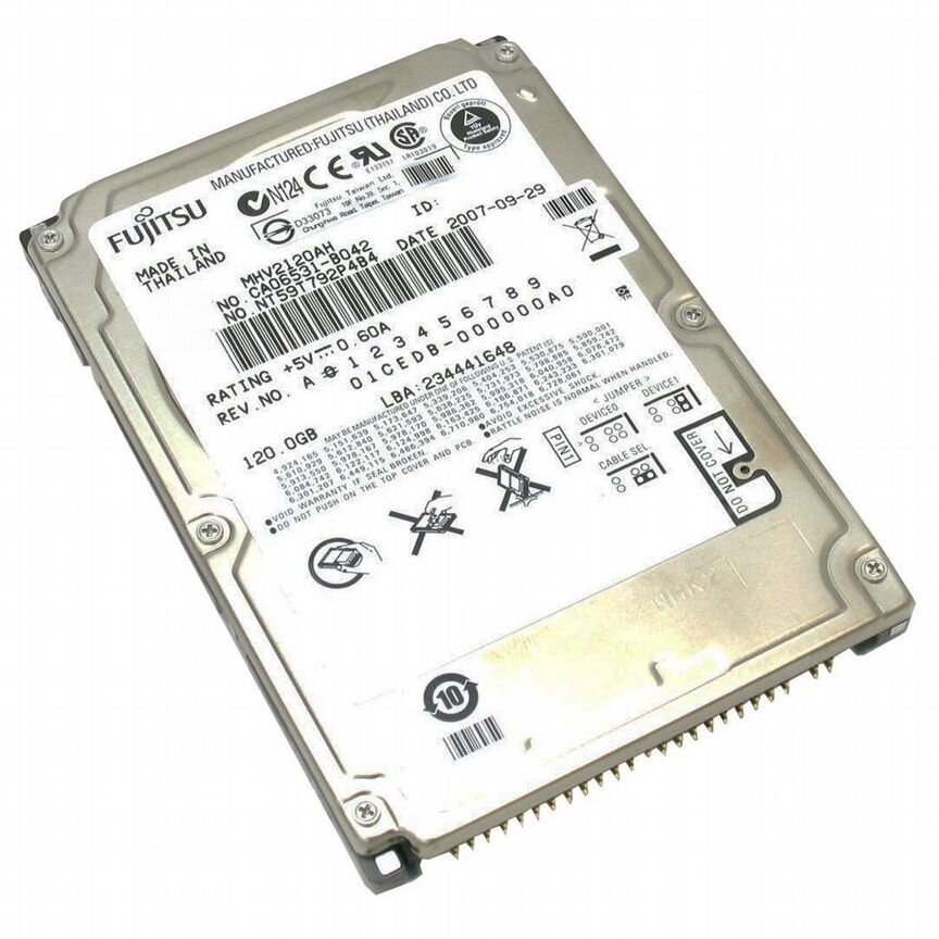 [MHV2120AH] Жесткий Диск Fujitsu 120gb Ide 2,5" Mhv2120ah