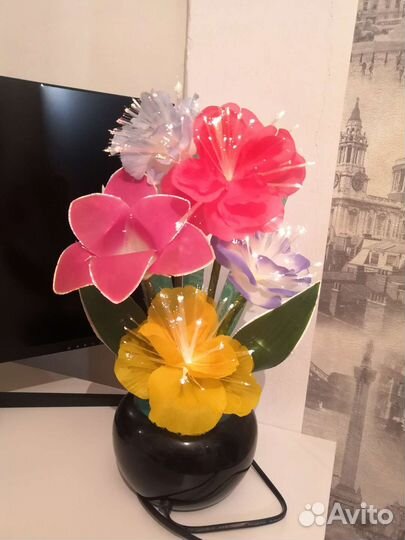 Светильник Цветы оптико-волоконный