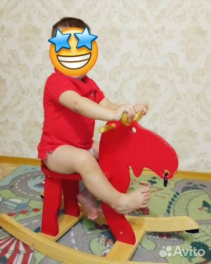 Детская IKEA качалка-лось под Елку