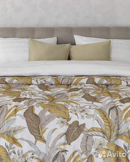 Покрывало Доминик янтарный новое плед на кровать