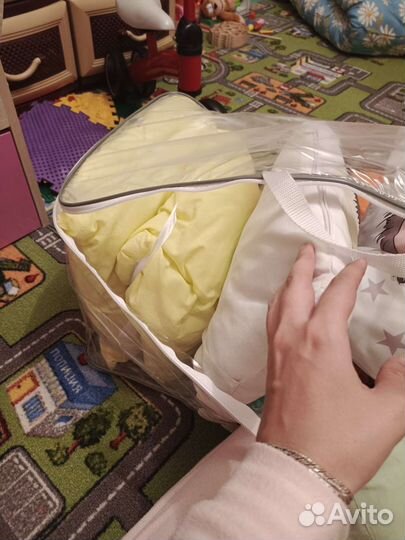 Подушки-бортики и одеялко/конверт