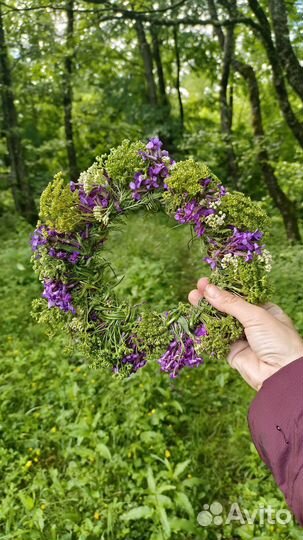 Сухоцвет Венок обережный на удачу