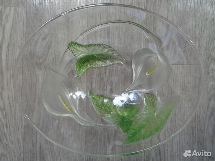 Блюдо, салатница Luminarc. Каллы. Франция