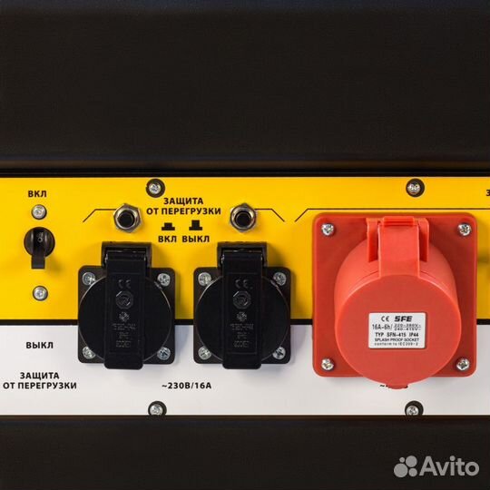 Генератор бензиновый PS80-E-3, 6.6 кВт, 25л,Denzel