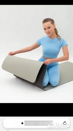 Коврик для йоги и фитнеса