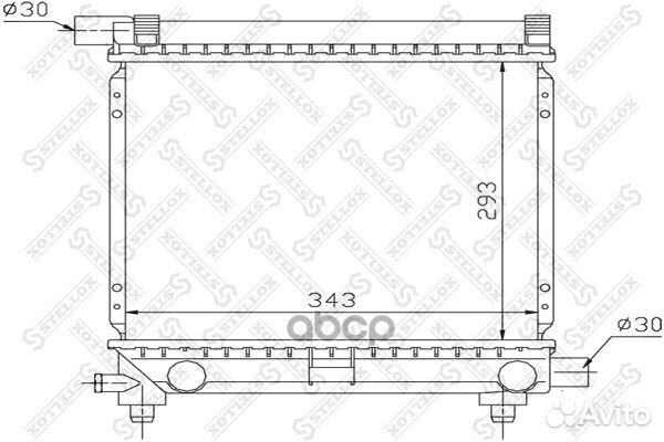 Радиатор системы охлаждения MB W124/W201 1.8-2.3