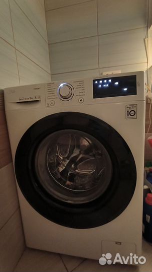 Стиральная машина lg f4m5vs6w 9кг