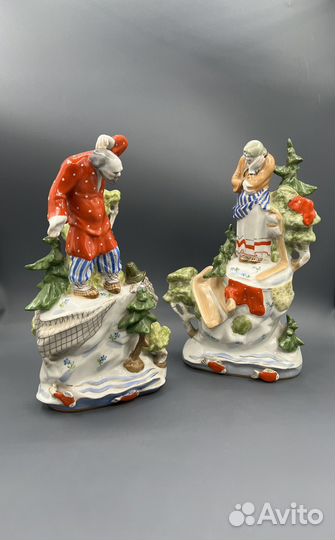 Статуэтка Фарфор Золотая рыбка Дулево Ранняя