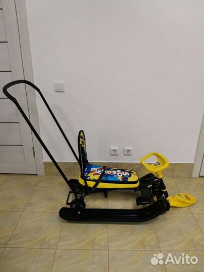 Снегокат Тимка sport 6 жёлто-чёрный