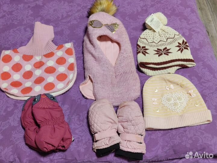 Шапка шлем, манишка, краги