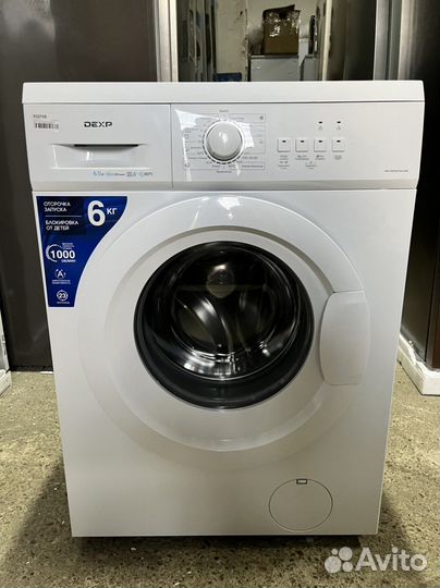 Стиральная машина dexp 6кг 1000об