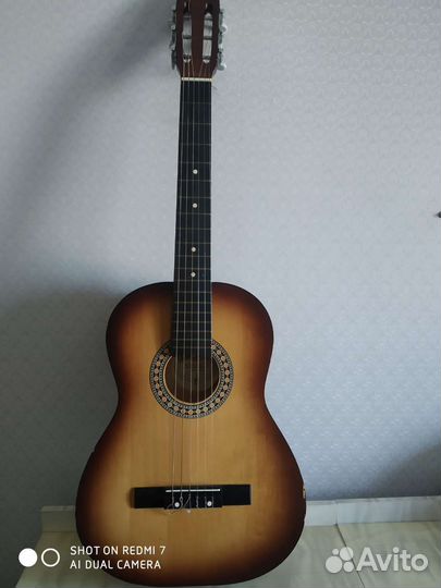 Акустическая гитара тим с чехлом