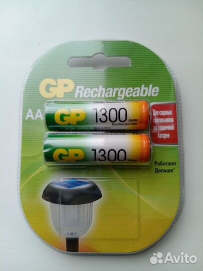 Аккумуляторы GP himh AA HR6. 1.2V. min.1300 mAh