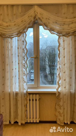 Тюль штора с ламбрекеном