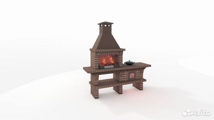 Сборный барбекю комплекс В наличии