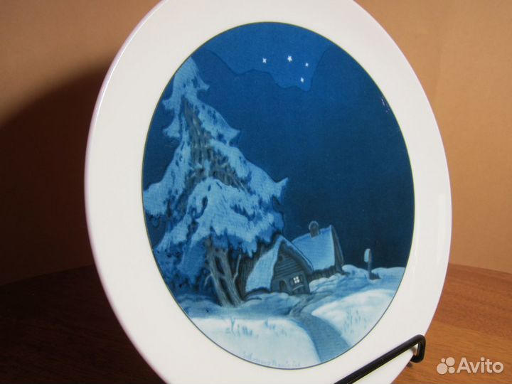 Коллекционная тарелка KPM, Германия 1990 г