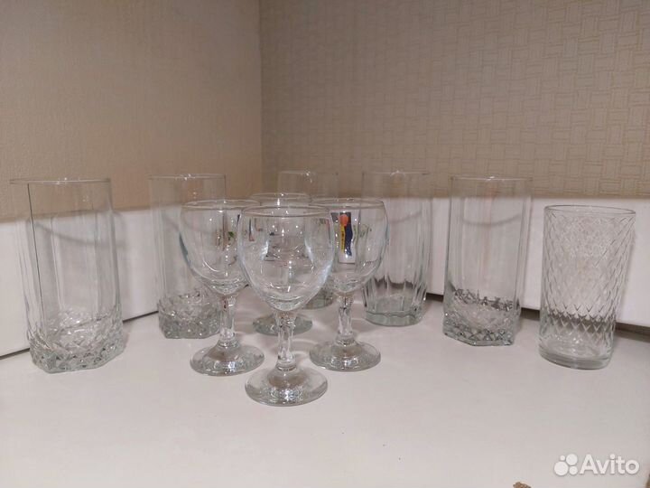 Фужеры, стаканы