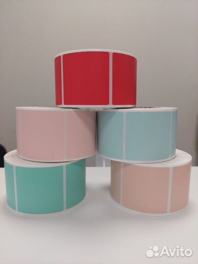 Наклейки стикеры цветные круглые