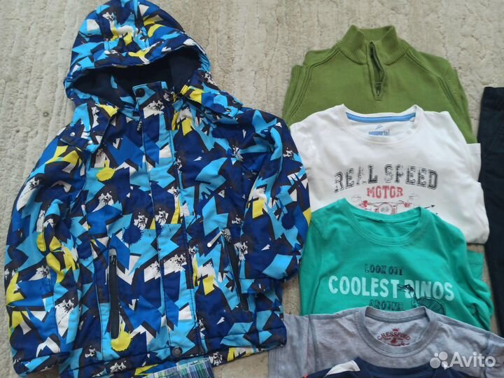 Вещи пакетом на мальчика 122 128