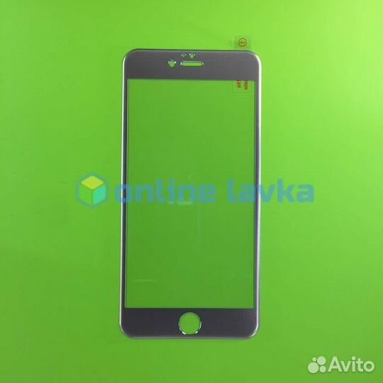 Защитное стекло для iPhone 6+ 4D Pink (приклеивает