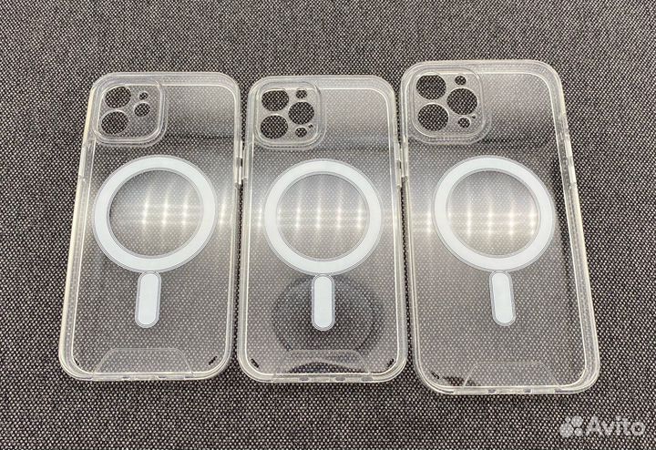 Чехол прозрачный MagSafe iPhone 15/14/13/12