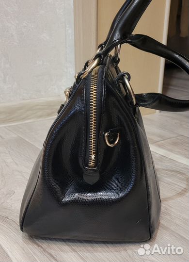 Сумка женская натуральная кожа черная