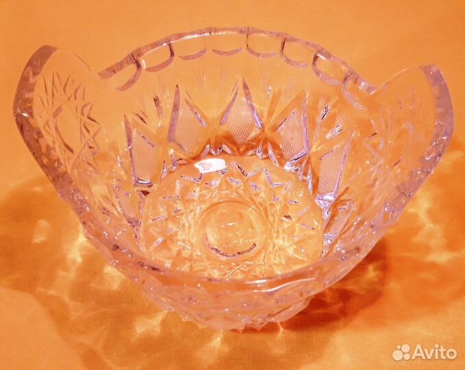 Ваза Салатница. Салатник. Хрусталь. лзхс. СССР