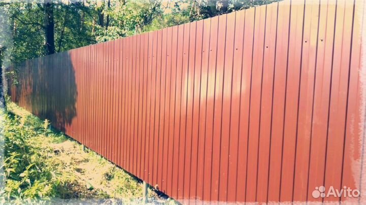 Забор из профнастила