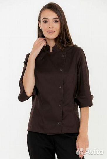 Чёрный китель поварской женский