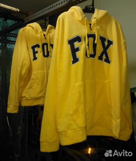 Толстовка FOX с капюшоном флисовая