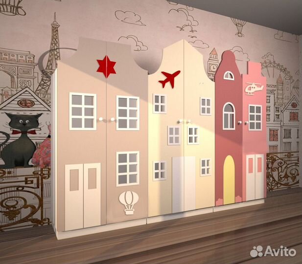 Детские шкафчики. Шкаф в раздевалку детского сада