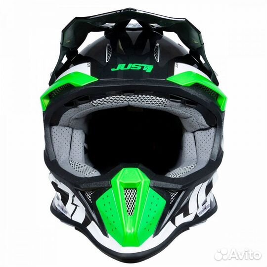 Шлем кроссовый just1 J18 Hexa Зеленый