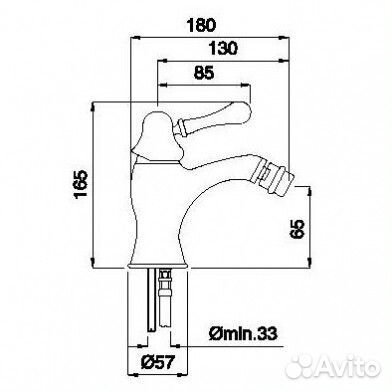 Смеситель для биде Migliore Maya 18920 хром