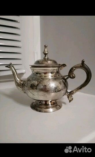 Чайно кофейный набор мельхиор