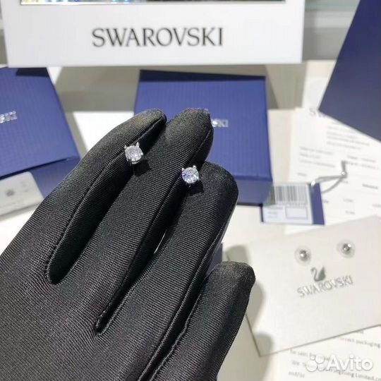 Серьги сваровски swarovski оригинал