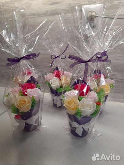 Мыло ручной работы букеты