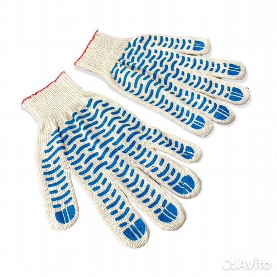 3240 Перчатки с пвх-волной,10 класс,5-нитка 