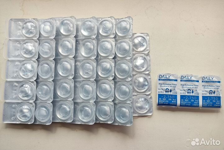 Линзы контактные однодневные —2, 75