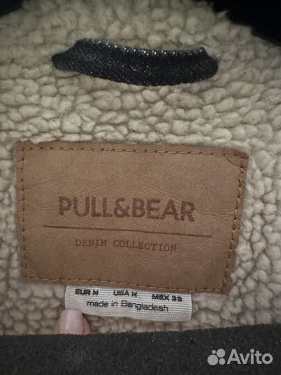 Джинсовая утепленная куртка Pull and Bear