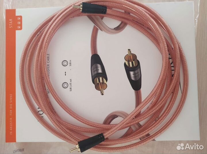Кабель сабвуферный Inakustik Star Audio Monosub 3м