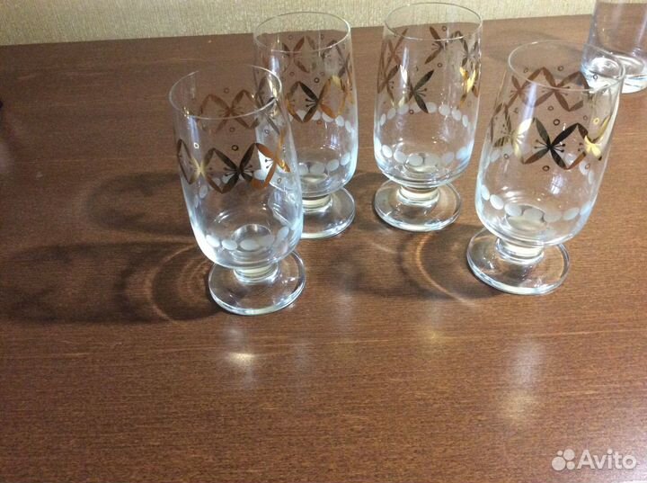 Богемское стекло- фужеры