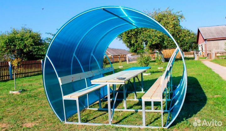 Беседка садовая из поликарбоната