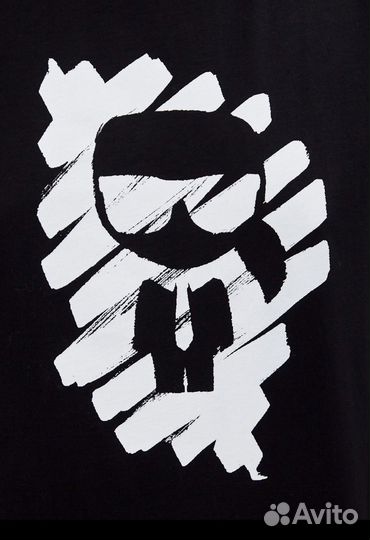 Новая Karl Lagerfeld футболка р.L черная оригинал
