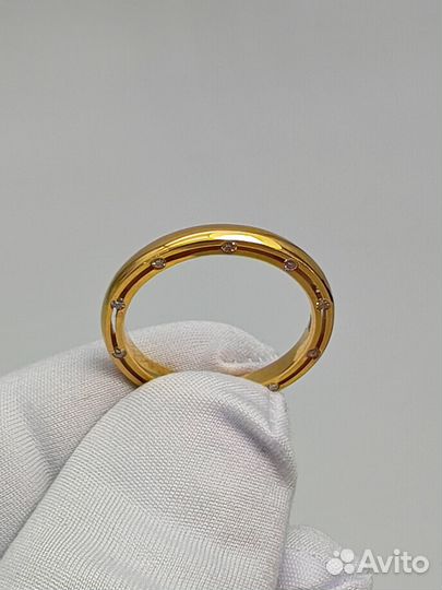 Золотое Кольцо 750 пробы с бриллиантами. Рассрочка