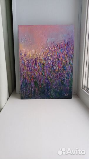 Картина маслом на холсте цветы