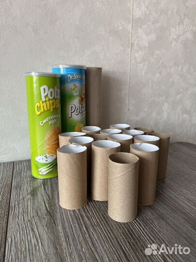 Картонные втулки от туалетной бумаги