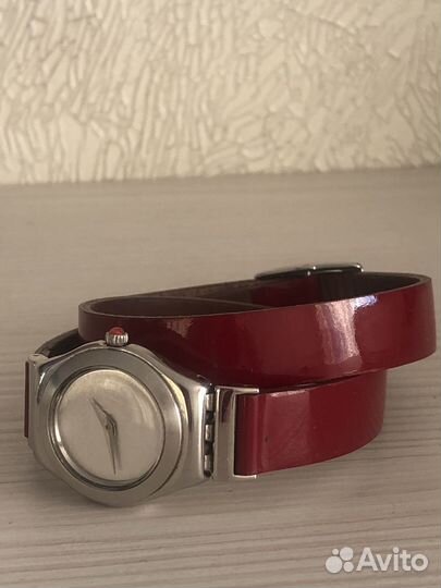 Часы красные Swatch оригинал