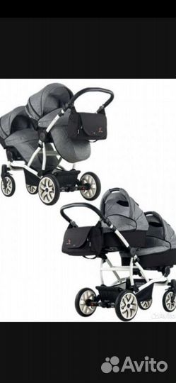 Коляска для двойни bebetto 42 (2 в 1)