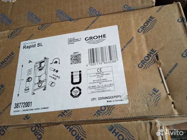 Инсталяция Grohe Rapid Sl 38772001 оригинал